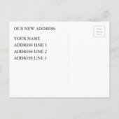 WIR SIND BEWEGT ANKÜNDIGUNGSPOSTKARTE (Rückseite)