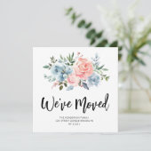 WIR SIND BEWEGT | neue Adresse in Umlaufmeldung Einladung (Stehend Vorderseite)