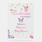 Wir sind bezaubert, Sie mit einer Schmetterlingswa Acrylschild (Vorderseite)