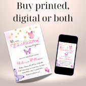 Wir sind bezaubert, Sie mit einer Schmetterlingswa Einladung