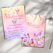 Wir sind bezaubert, Sie mit einer Schmetterlingswa Einladung