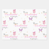 Wir sind bezaubert, Sie mit einer Schmetterlingswa Geschenkpapier Set (Vorderseite)