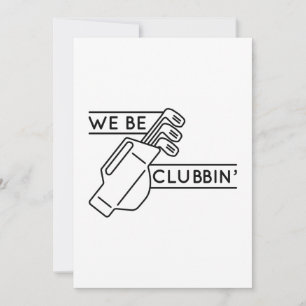 Wir sind Clubbin" Dankeskarte