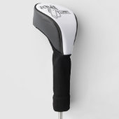 Wir sind Clubbin" Golf Headcover (angewinkelt)