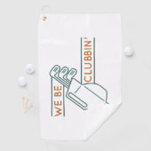 Wir sind Clubbin" Golfhandtuch (Insitu)