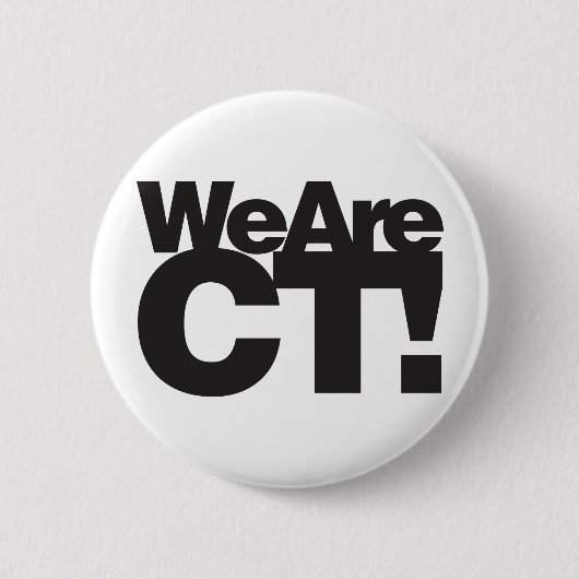 Wir sind Connecticut Button (Vorderseite)
