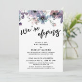 Wir sind dabei, eine Lässige Handschrift für Aquar Einladung (Stehend Vorderseite)