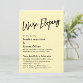 Wir sind dabei, eine minimale Handschrift mit hell Einladung (Stehend Vorderseite)