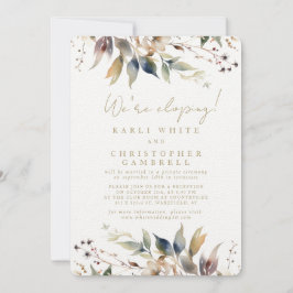 Wir sind dabei, einen bemalten Herbstleaves-Empfan Einladung