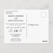 Wir sind dabei, Gold World Map Empfang einladen Postkarte (Rückseite)