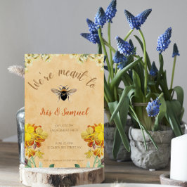 Wir sind dafür gedacht, Vintager Gelber Blütenfrüh Postkarte