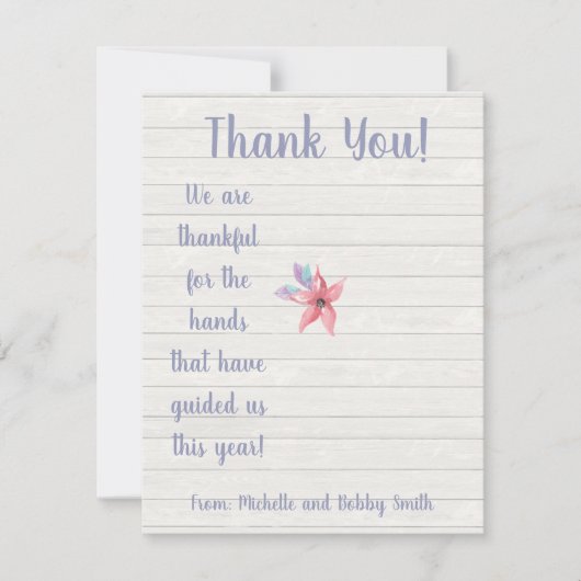 Wir sind dankbar für das Handsanisierer-Geschenk Einladung (Vorderseite)