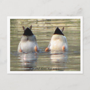 Wir sind dann mal weg! postkarte
