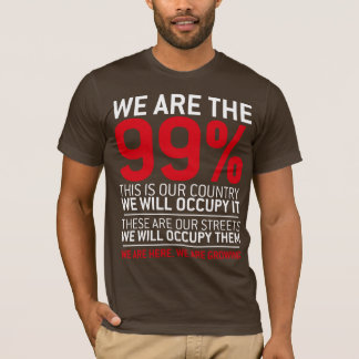 Wir sind das 99% - 99-Prozent-Occupy Wall Street T-Shirt