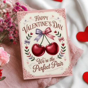 Wir sind das perfekte Paar Shabby Chic Valentinsta Feiertagskarte