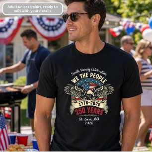 Wir sind das Volk Familienfeier 1776-2026 T-Shirt Tri-Blend Shirt