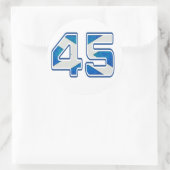 Wir sind der 45 %-Aufkleber Runder Aufkleber (Tasche)