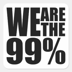 Wir sind der 99%-ige Aufkleber
