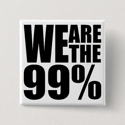 Wir sind der 99% Knopf Button (Vorderseite)