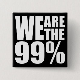 Wir sind der 99% Knopf Button