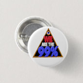 Wir sind der 99% Occupy Wall Streetprotest Button (Vorne & Hinten)