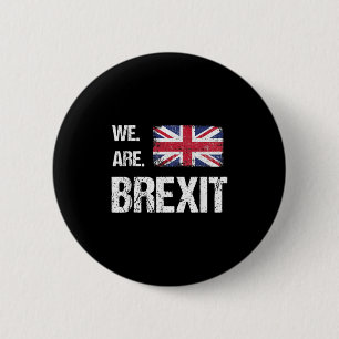 Wir sind der Brexit, die Flagge der Union, Verlass Button
