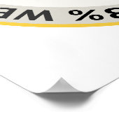 Wir sind die 53 % Steuerzahler Poster (Ecke)