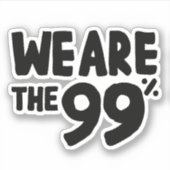 Wir sind die 99 % aufkleber (Vorderseite)