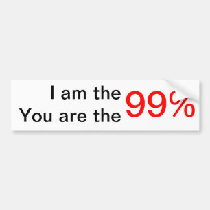 Wir sind die 99% autoaufkleber