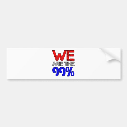 Wir sind die 99% autoaufkleber (Vorne)