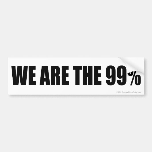 Wir sind die 99% autoaufkleber (Vorne)