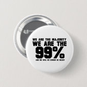 WIR SIND DIE 99% BUTTON (Vorne & Hinten)