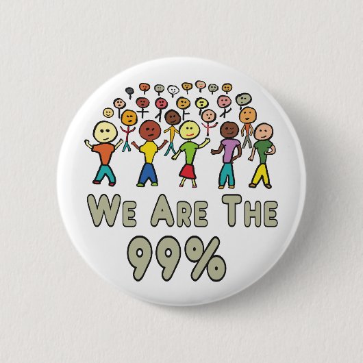 Wir sind die 99 % button (Vorderseite)