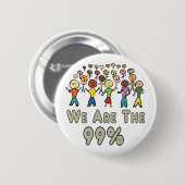 Wir sind die 99 % button (Vorne & Hinten)