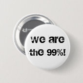 Wir sind die 99%! button (Vorne & Hinten)