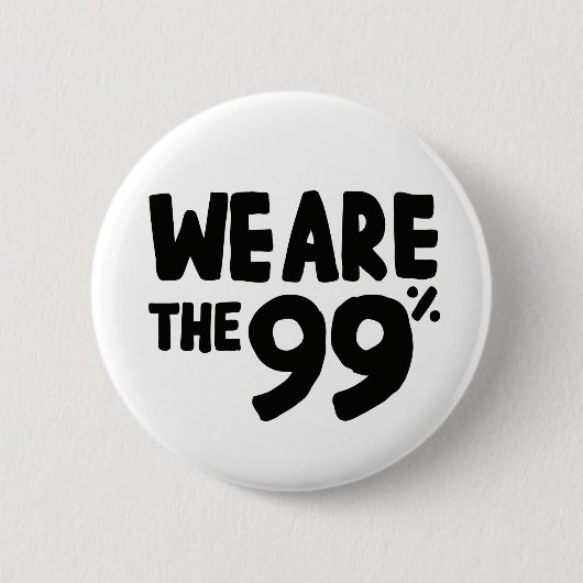 Wir sind die 99 % button (Vorderseite)