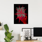 Wir sind die 99%ige Occupy-Bewegung aus einem Plak Poster (Heimbüro)