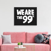 Wir sind die 99 % leinwanddruck (Insitu (Wohnzimmer))