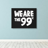 Wir sind die 99 % leinwanddruck (Insitu (Holzboden))