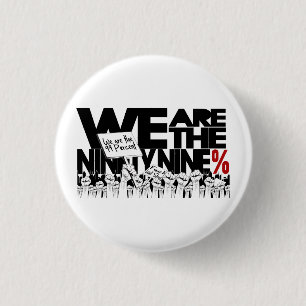 Wir sind die 99% - Occupy Wall Street Button