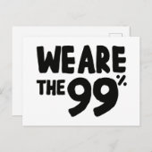 Wir sind die 99 % postkarte (Vorne/Hinten)