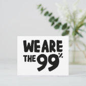 Wir sind die 99 % postkarte (Stehend Vorderseite)