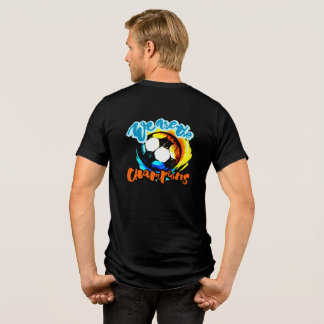 Wir sind die Champions Fußball-Grafik Tri-Blend Shirt