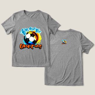 Wir sind die Champions Fußball-Grafik Tri-Blend Shirt