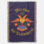 Wir sind die Deutschtümelei - Deutsche Fahne Decke (Vorderseite Vertikal)