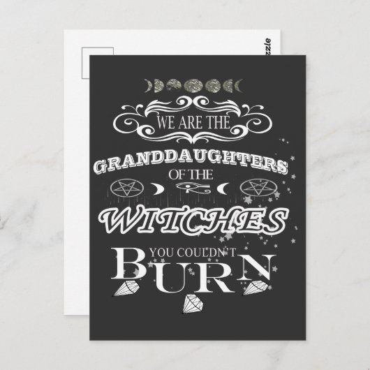 wir sind die Enkeltöchter des Hexenmeisters T - Sh Postkarte (Vorne/Hinten)