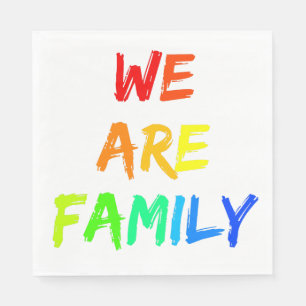 Wir sind die Familien-Regenbogen-Adoption, Pflege, Serviette