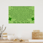 Wir sind die Iren! Poster Print (Küche)