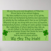 Wir sind die Iren! Poster Print (Vorne)