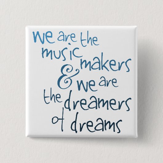 Wir sind die Musik-Maker-Taste Button (Vorderseite)